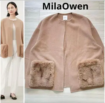 Mila Owen 2WAY 퍼 포켓 리버 코트