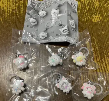 산리오 포근포근 스노우 마커 액세서리 6종 컴플리트