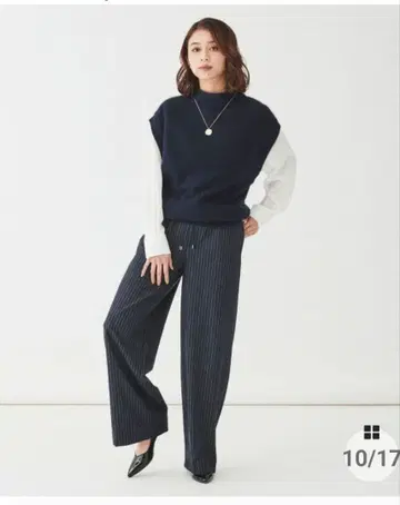 UNTITLED 스트라이프 이지 팬츠