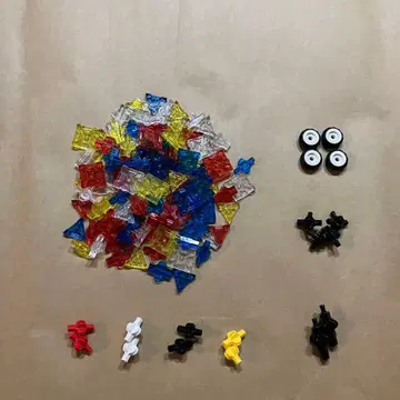 LaQ 크리스탈 부품 100 하마크론 크로스 부품 세트 라큐