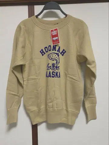 미사용 DUBBLE WORKS HOONAH ALASKA 맨투맨 M