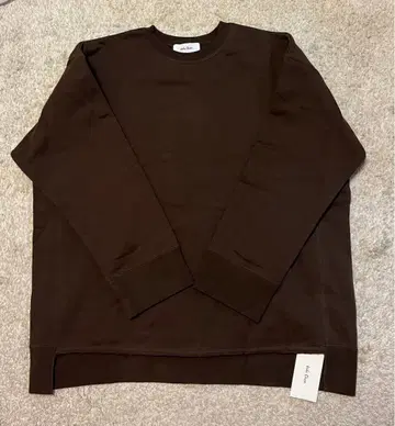 미라 오웬 맨투맨 브라운 속기모 미사용 새상품 택 포함