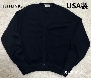 70~80년대 USA JEFFLINKS 블랙 가디건 XL 빈티지