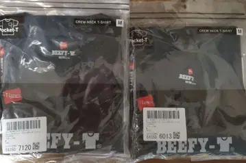 Hanes BEEFY 포켓 달린 티셔츠