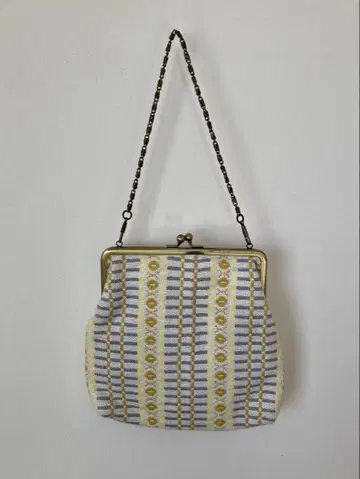 가마구치 백 자수 레트로