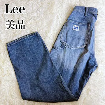 리 데님 페인터 팬츠 워크 팬츠 와이드 팬츠 S