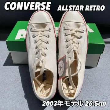 미사용품 CONVERSE 올스타 레트로 OX 2003년 26.5cm