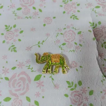 코끼리 브로치 태국제 레트로 앤티크