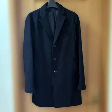 COMME CA ISM 네이비 체스터 코트 M