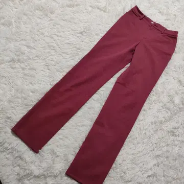 B-Threes 버건디 슬림핏 스트레치 팬츠