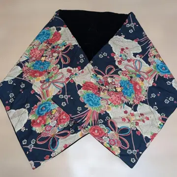 일본풍 패턴 기모노 패턴 벨로아 벨벳 리버서블 스톨