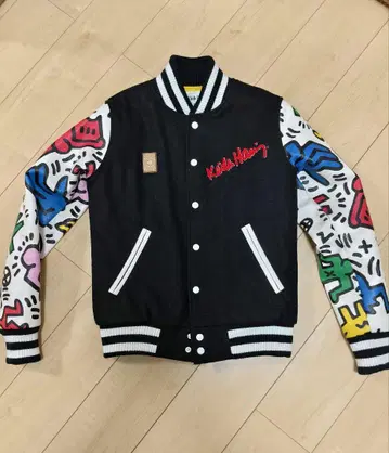 JOYRICH Keith Haring 바시티 자켓 S 초레어 키스 해링