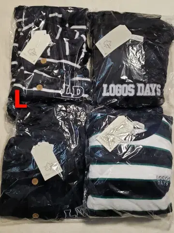 새상품 L 플리스 긴팔 파자마 룸웨어 나이트 웨어 베스트 로고스