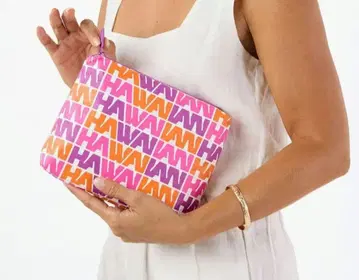 새상품 하와이안항공 파우치 알로하 컬렉션 콜라보