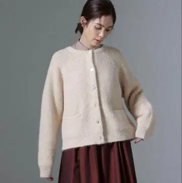 나노 유니버스 편직 크루넥 가디건 새상품 택 포함