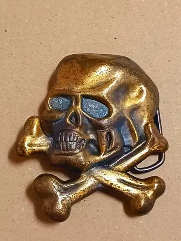 빈티지 스컬 해골 버클