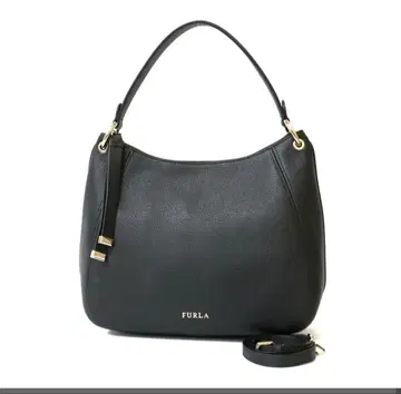 FURLA 2way 원 숄더백 시에나 호보 블랙