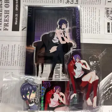 레제 키링 아크릴 스탠드 홀로그램 스티커