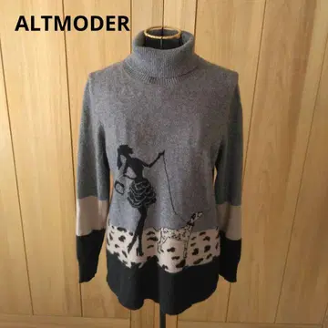 ALTMODER 캐시미어 100% 터틀넥 스웨터 니트
