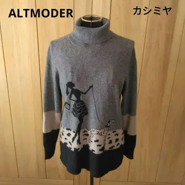 ALTMODER 캐시미어 100% 터틀넥 스웨터 니트