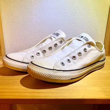 [새상품급] 컨버스 슬립온 스니커즈 화이트 24.5cm