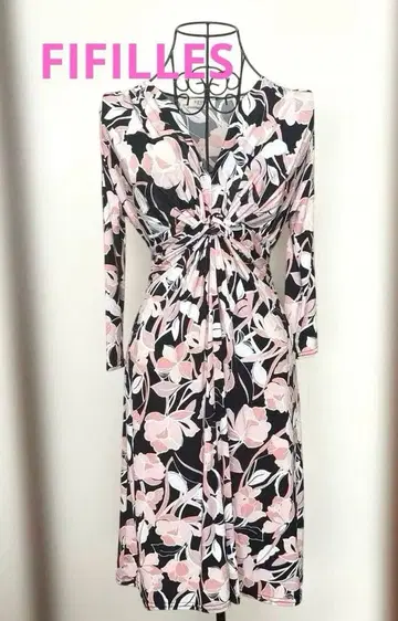 [ 새상품급 ] FIFILLES 꽃무늬 플레어 원피스