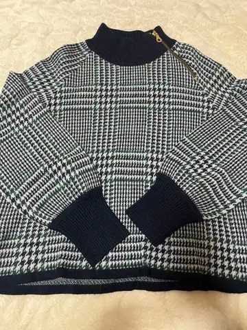 BLUE LABEL CRESTBRIDGE 체크 무늬 니트 38