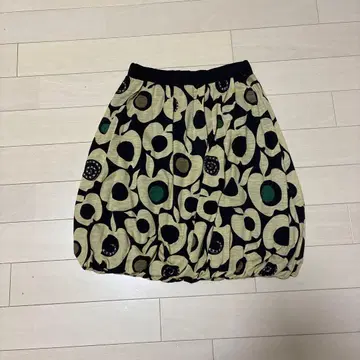 츠모리치사토 벌룬 스커트 사과 패턴