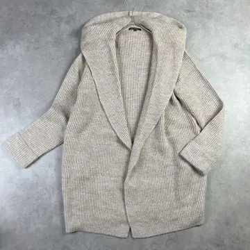 23구 알파카 블렌드 후디 토퍼 가디건 38 내추럴