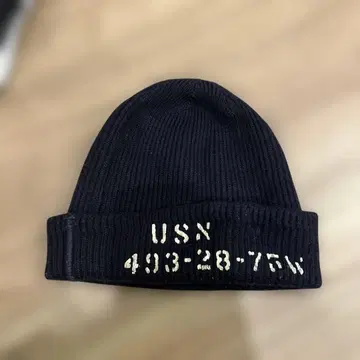 [ 새상품급 ] 버즈릭슨 USN 디자인 니트 모자 네이비