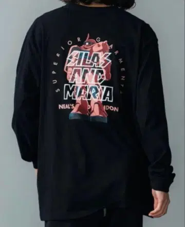 SILAS 건담 콜라보 티셔츠 샤아 자쿠