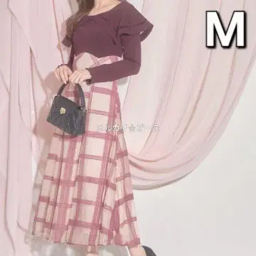 tocco closet 빅 칼라 원피스 가을/겨울 걸리시 M 레드 양산