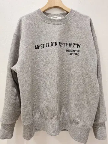 Dessin 데셍 맨투맨 풀오버 그레이 남녀 공용 L