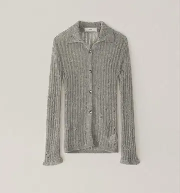 ohotoro Feather Damage Cardigan gray
