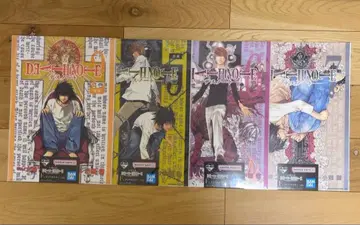 제일복권 DEATH NOTE 데스노트 F상 클리어 포스터 4종 세트