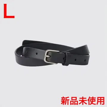 내로우 롱 가죽 벨트 유니클로U 블랙 L 천연 가죽 유니클로C
