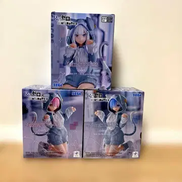 리제로 Yumemirize ~모후모후 팩 라무 렘 에밀리아 3종