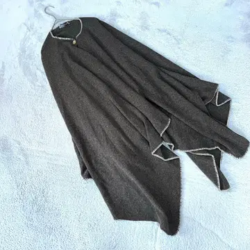 새상품급 [ OMBRALUCE ] ( F ) 케이프 코트 판초 브라운