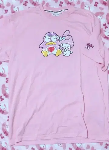 마이멜로디 돈펜 T셔츠 핑크 L 사이즈 지뢰계 반팔