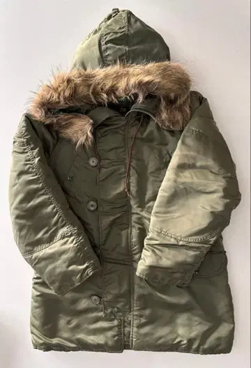 ALPHA INDUSTRIES 밀리터리 자켓 S 올리브 그린