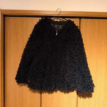 푸들 코트 블랙 보아 자켓 포근포근 아우터