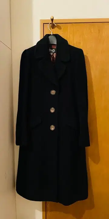 D&G 울 코트 블랙 38 사이즈 새상품급