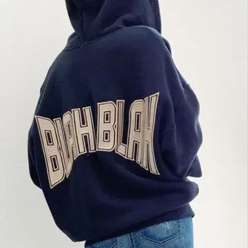 GYDA [새상품급] BLAHBLANI 후드 맨투맨/블랙