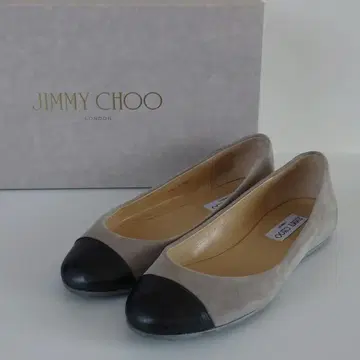 JIMMY CHOO 그레이/블랙 플랫슈즈