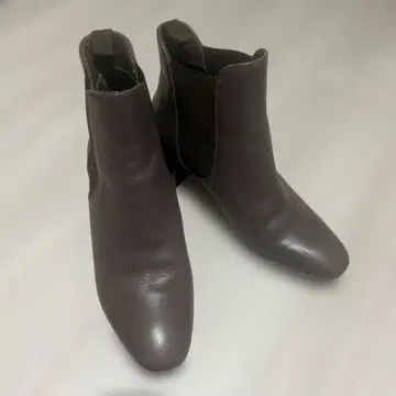 파비오 루스코니 브라운 가죽 사이드 고어 부츠 나노 유니버스