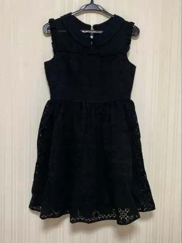 스윙 총 레이스 드레스 결혼식 2차 모임 파티 블랙