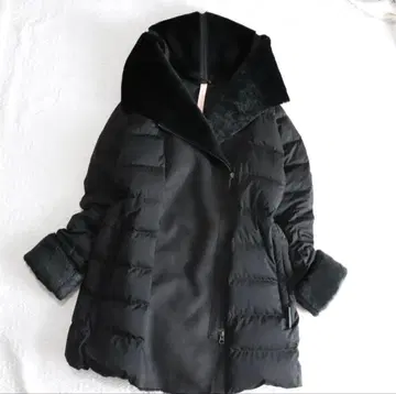 새상품급 요소우 YOSOOU 무스탕 퍼 미디엄 코트