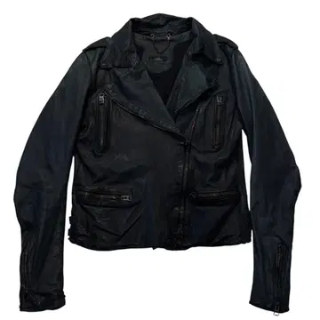 sissi 라이더스 자켓 가죽 자켓 블랙 소가죽 카우 레더