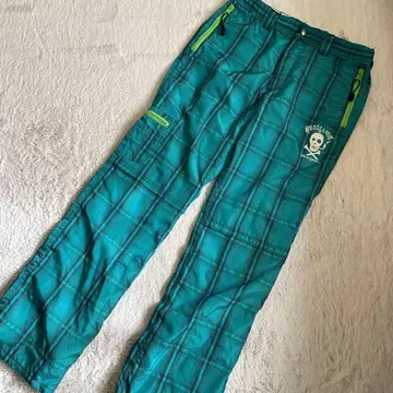 러셀노 체크 무늬 스컬 팬츠 M 사이즈 골프