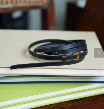 [ 새상품급 ] Whim Gazette 윔 가젯 가죽 내로우 벨트